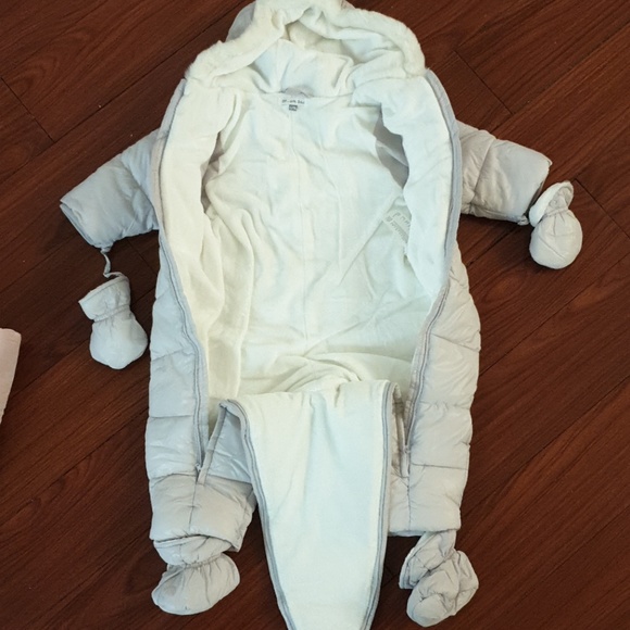 NWOT Du Pareil Au Même Baby Snowsuit w. fur lining - Picture 3 of 5